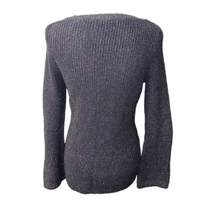 Tommy Hilfiger Women's Sweater Blue and Gold Medium thumbnail 2