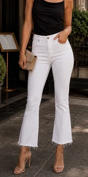 MOTHER The Hustler Ankle Fray Jeans Size 32 thumbnail 1