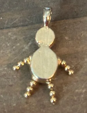 Little boy October birthstone charm pendant thumbnail 4