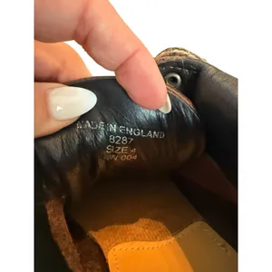 Vintage Dr. Martens Made in England Brown Leather Ankle Boots Women 6 Men 5 thumbnail 8
