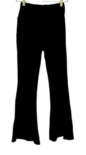 Lightweight‎ black flare leggings high waist women's size S casual workout pants thumbnail 1