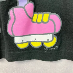 Free Style Vintage 1992 Graphic Tee OSFA Roller Skate Mouse Single Stitch Boxy thumbnail 3