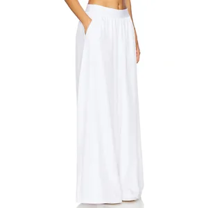 Alo Yoga White Mesh Mirage Wide Leg Athleisure Lounge Pants Size Small thumbnail 2