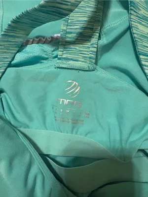 MPG Mint Teal Racerback Active Tank Top Green Size L thumbnail 4