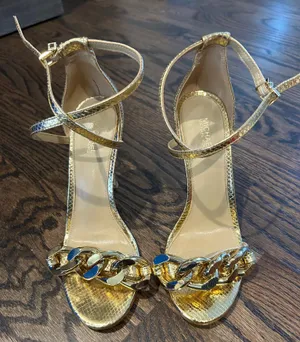 Michael Kors Gold Chain Heels thumbnail 1
