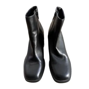 Nine West Black Square Toe Block Heel Ankle Boots Booties Womens Size 8M thumbnail 4