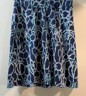 Lilly Pulitzer Navy and White Mini Skirt thumbnail 1