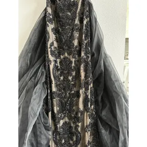 Sherri Hill 67015 Couture Prom Pageant Gala Dress Evening Gown Black and Nude thumbnail 5