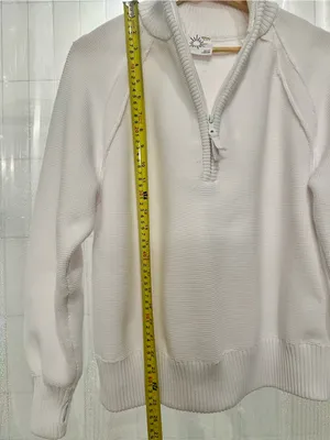 Aerie Offline Waffle Knit Quarter Zip - White thumbnail 6