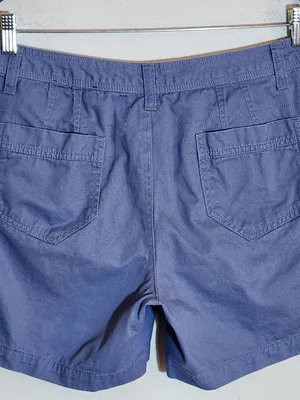 Natural Reflections Womens Blue Cotton Chino Shorts Size 10 thumbnail 4
