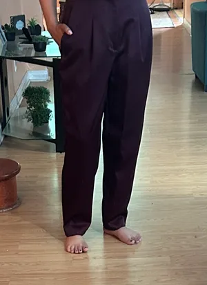 A New Day Burgundy High-Waisted Dress Pants – Size 8 thumbnail 2