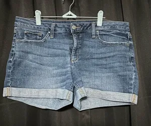 Ana denim blue short shorts thumbnail 1