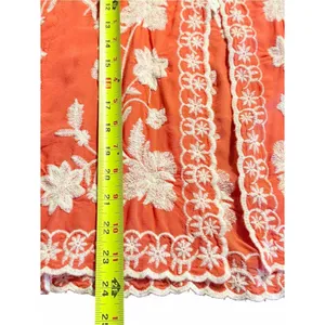 Solitaire Womens Boho Festival Embroidered Cardigan Top Size L Floral Cottage thumbnail 7