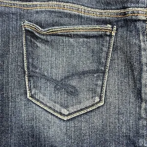 Abercrombie Y2K Low-Rise Mini Jean Skirt Sz‎ 27" Dark Wash Grunge Punk Ruehl 925 thumbnail 9