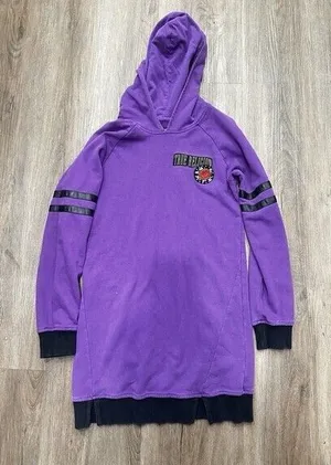 True‎ Religion Women’s Hoodie Pullover Sweatshirt Size Large Purple Rose thumbnail 1