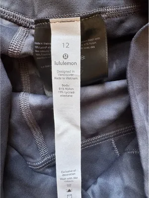 Lululemon Align High Rise 28” Diamond Dye Pitch Grey Graphite Grey Size 12 NWT thumbnail 6