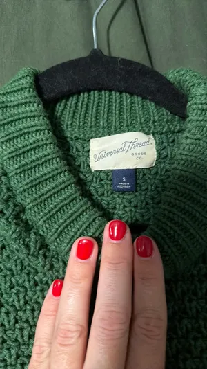 Universal Threads Green Sweater Knit thumbnail 4