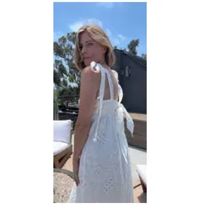 NEW Farm Rio Eyelet Embroidered Midi Dress Size XS thumbnail 2