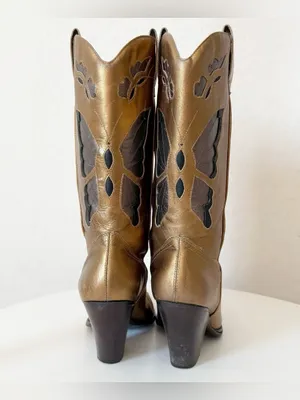 DIBA bronze butterfly cowgirl boots thumbnail 3