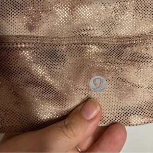 Lululemon align reversible yoga bra metallic shimmery and brown women’s size 8‎ thumbnail 6