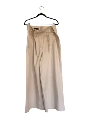 NWOT ZARA Bloggers Fave High-waisted trousers Palazzo Pocket Medium Beige Cream thumbnail 8