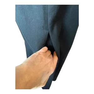 Maeve‎ Dress Women XS Black Linen Blend Asymmetric Hem Sleeveless Ismene Midi thumbnail 7