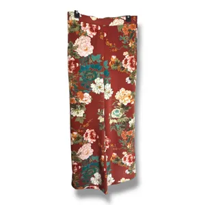Chico's Floral Wide Leg Pull-On Palazzo Pant‎ Size 0 XS 4 Rust Green thumbnail 3
