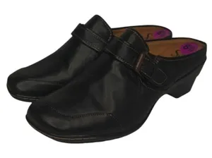 Black leather Clog by Sofft sz 8.5 thumbnail 1