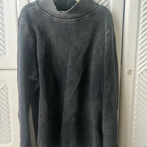Forever 21 Black Ribbed Long Sleeve Sweater thumbnail 3
