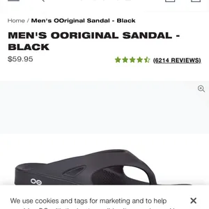 OOFOS original black sandal Unisex Men’s 5 Women’s 7 thumbnail 14