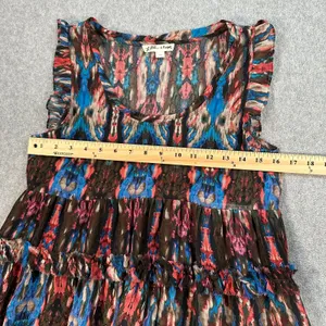 Lilis Closet Anthropologie Sibylline Mini Dress Women's X-Small Sheer Tiered thumbnail 4
