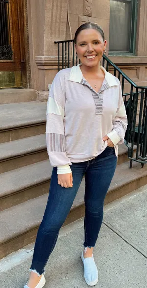 BOUTIQUE PULLOVER TOP Purple thumbnail 1
