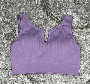 Ribbed Lilac Sports Bra💜 Size XS thumbnail 1