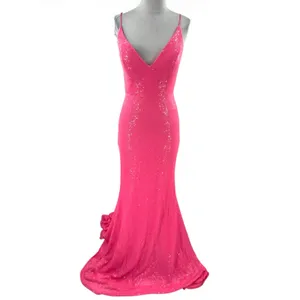 Portia & Scarlett hot pink‎ sequin gown sz 4 thumbnail 4