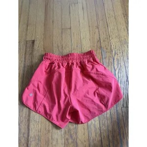 Lululemon Shorts Womens 6 Pink Running Lined Zip Pocket Elastic Waist Athletic thumbnail 6