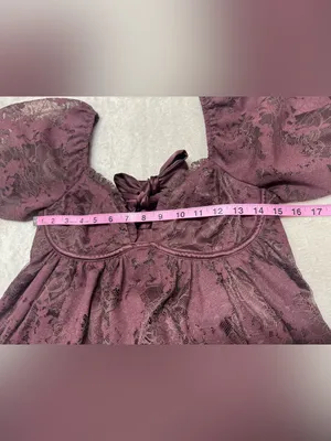 Altar’d State Vivika Lace Babydoll Mini Dress Size Small thumbnail 9