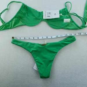San Lorenzo NWT Moorea Underwire Bikini Set Rainforest Blend Green Womens Size M thumbnail 11