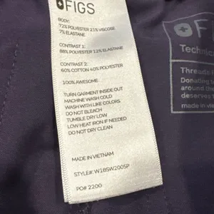 Figs scrub bottoms size XXS P purple shadow thumbnail 3