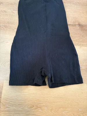 SheIn Black Ribbed Casual Romper thumbnail 2