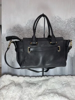 Coach Swagger Carryall Black Pebbled Leather thumbnail 5