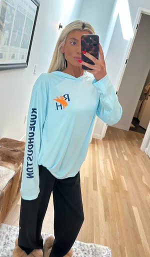 RODEOHOUSTON Blue Graphic Sweatshirt Size M thumbnail 1