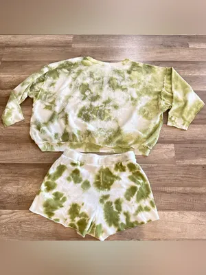 FREE PEOPLE Kelly Tie Dye shorts sweatshirt thumbnail 12