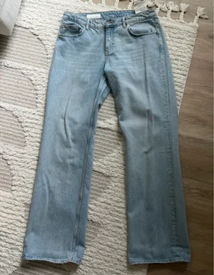 ZARA Jeans Wide-Leg Low-Rise thumbnail 3