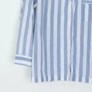 Victoria's Secret Womens Striped Button Pajama Top Size S Blue Lounge Sleepwear‎ thumbnail 4