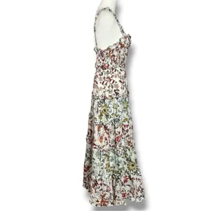 Anthropologie Sleeveless Square-Neck Ruffle Tiered Midi Dress Floral Medium thumbnail 9