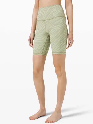 Lululemon Align Short 8" Le Tigre Camo Green Fern Multi thumbnail 5