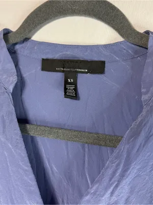 White House | Black Market Y2K top in satin purple thumbnail 4