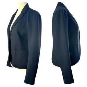 Gap‎ The Academy Blazer Navy and Black Trim Academia Old Money Career 4 thumbnail 4