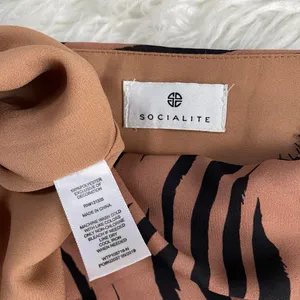 Socialite Tan Brown Black Lace Trim Cami Top Sleeveless Y2k Animal Print Grunge thumbnail 8