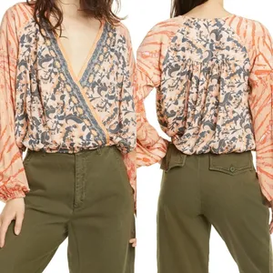 Free People Floral Cruisin Together print top, US Women's Medium NWOT thumbnail 2